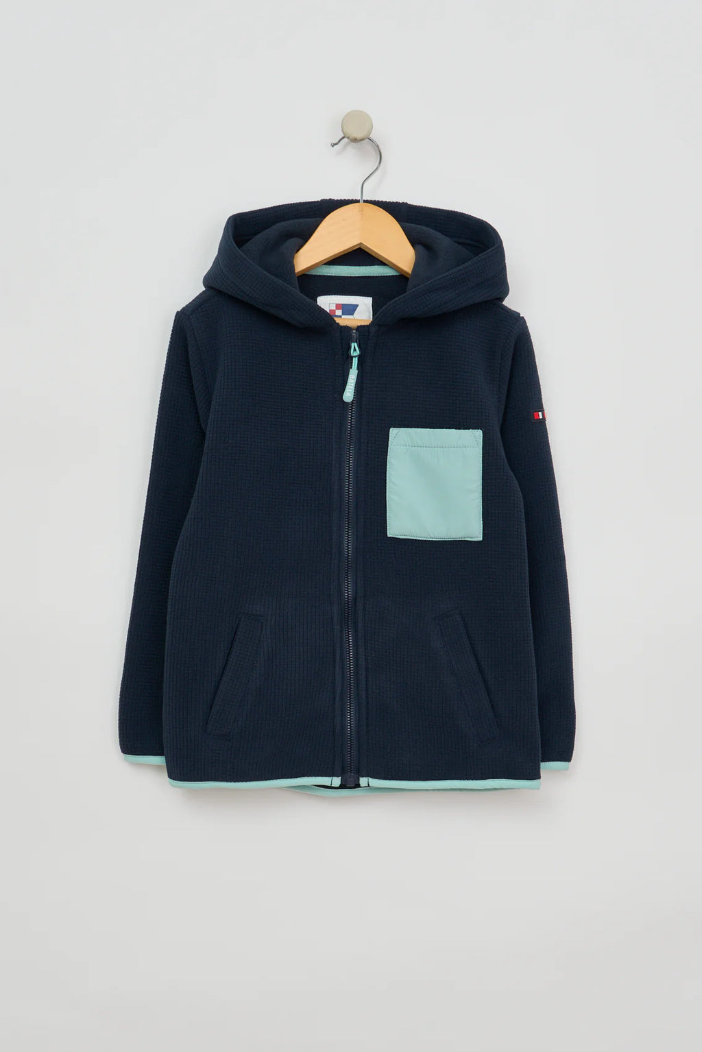 Chaqueta polar infantil azul