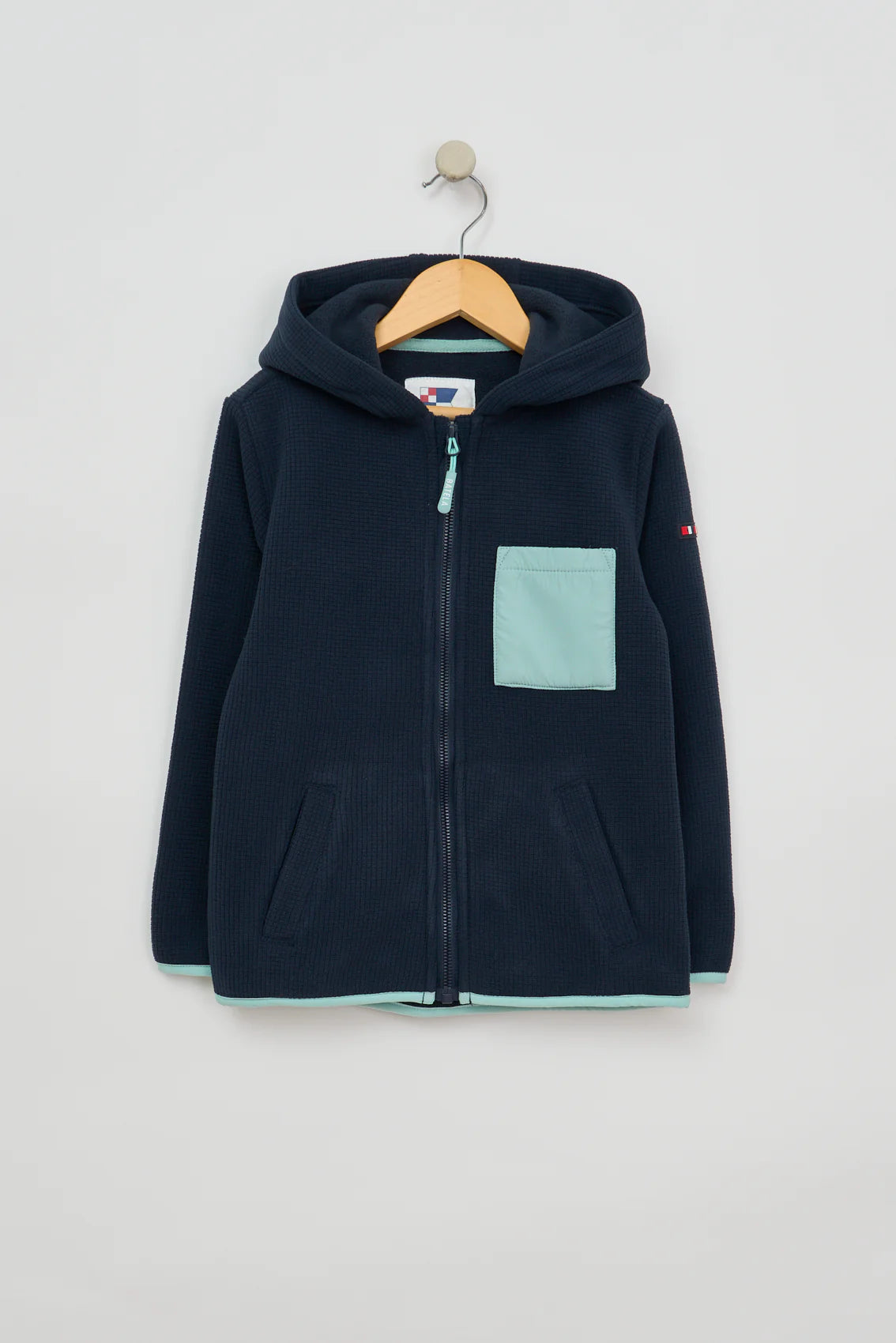 Chaqueta polar infantil azul