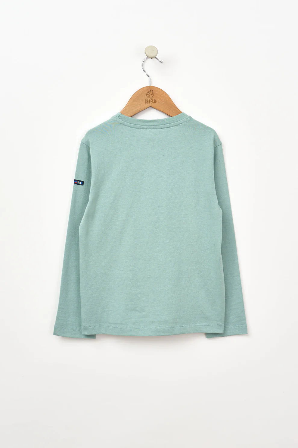 Camiseta manga larga oso pescador aguamarina
