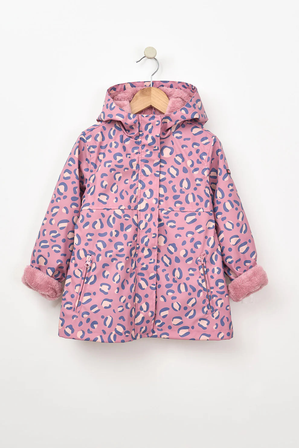 Impermeable poliuretano con forro interior rosa estampado